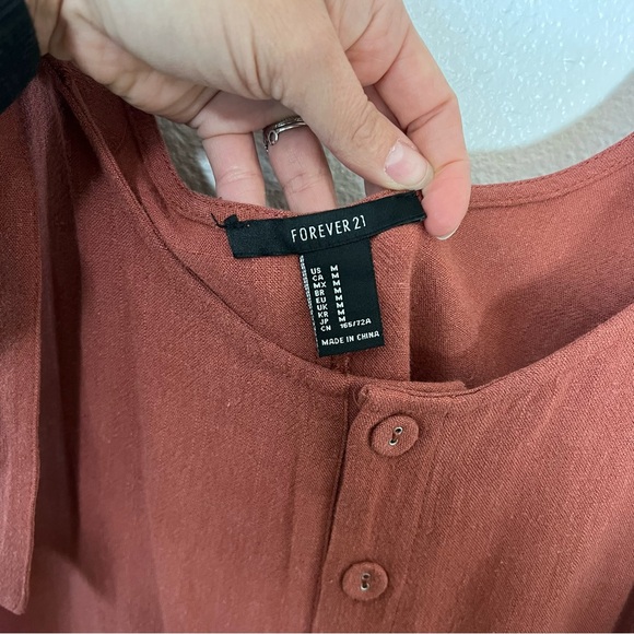 Forever 21 Rust Jumper with Adjustable Straps - Swim Cover Up Medium - Picture 9 of 13